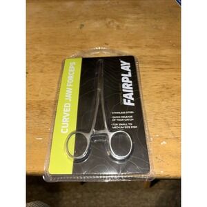 Curved-Jaw Forceps Cortland FairPlay Stainless Steel Piercing Self Locking